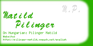 matild pilinger business card